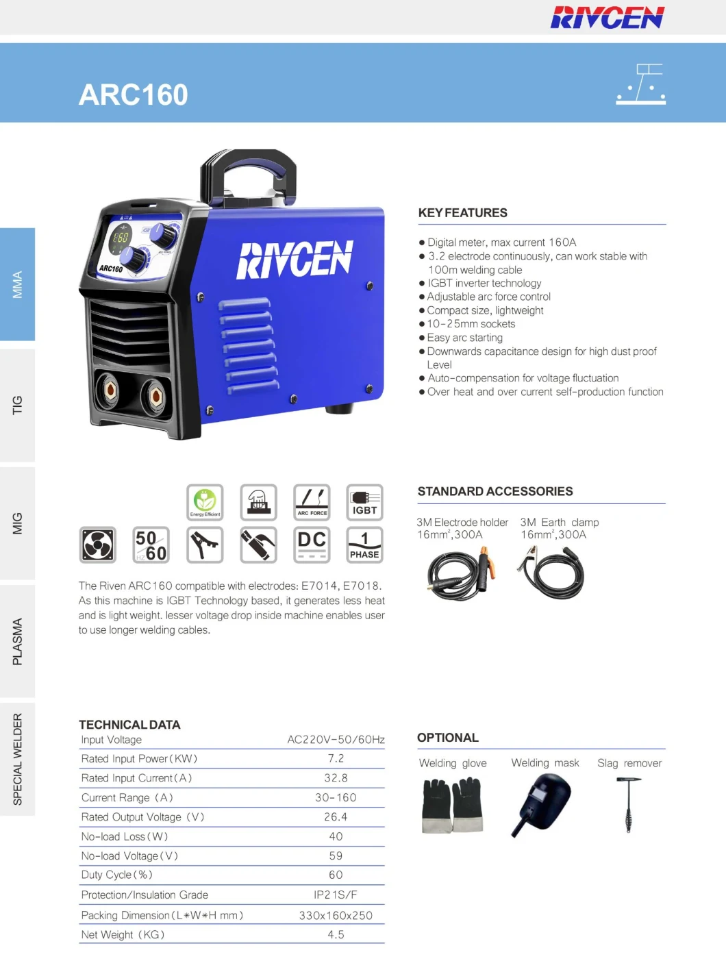 2022 New Good Quality Energy-Saving Small Portable DC Inverter Pipe Welding Machine MMA Welding Machine