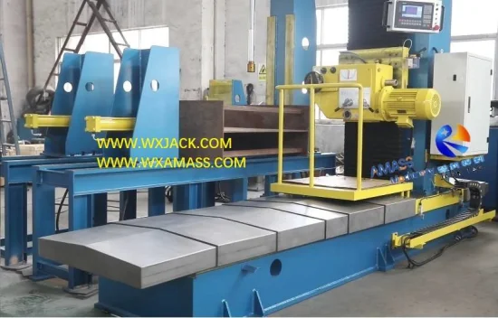 Automatic CNC Hydraulic Welding Section Steel Structure Member Facing Pipe Box Cross I H Beam End Face Milling Machine